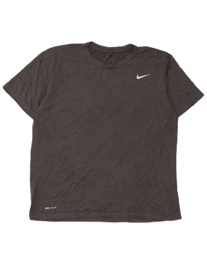 Camiseta Nike Masculina Dri Fit Top Grande Cinza