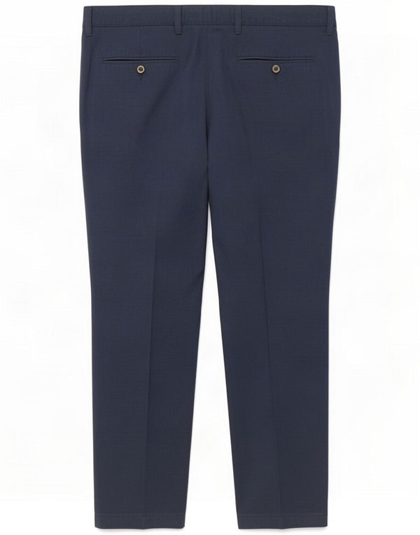 Calça Chino Masculina Slim Fit Marks & Spencer W40 L26 Azul Marinho Gingham