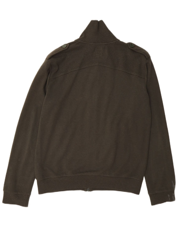 Suéter Adidas Masculino Full Zip Cardigan IT 50 Grande Acrílico Cáqui