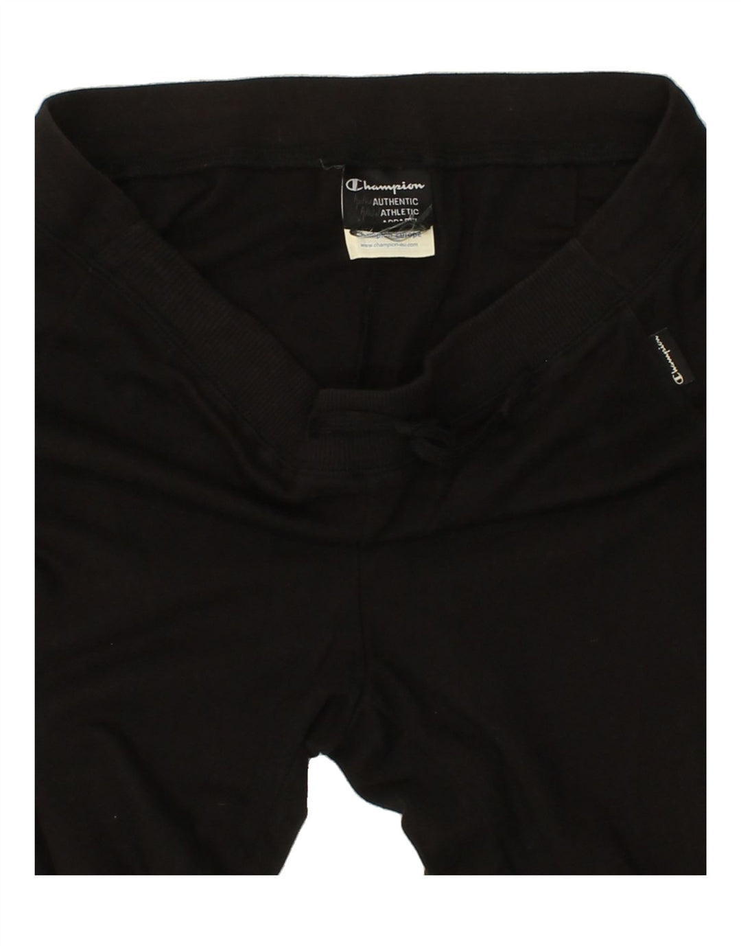 CHAMPION Womens Crop Tracksuit Trousers Large Black Cotton Vintage Champion and Second-Hand Champion from Messina Hembry 