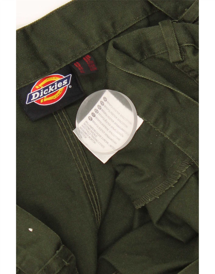 Calças Dickies Mens Tapered Cargo W44 L30 Poliéster Verde