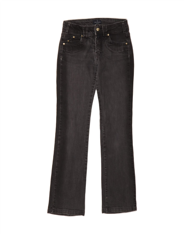 TRUSSARDI Womens Bootcut Jeans W24 L31 Grey Cotton Vintage Trussardi and Second-Hand Trussardi from Messina Hembry 