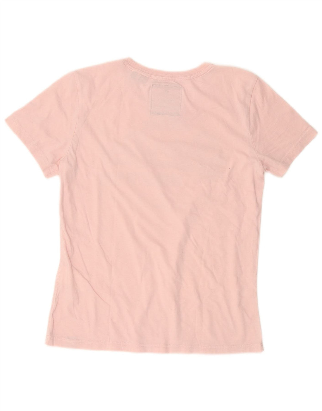 Camiseta feminina SUPERDRY com estampa gráfica UK 10 algodão rosa pequeno