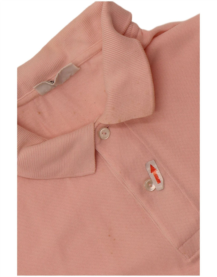Camisa polo masculina Lacoste tamanho 5 grande algodão rosa
