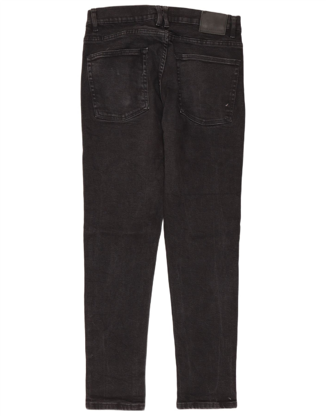 Zara Mens Slim Jeans EU 44 Grande W34 L30 Algodão Preto