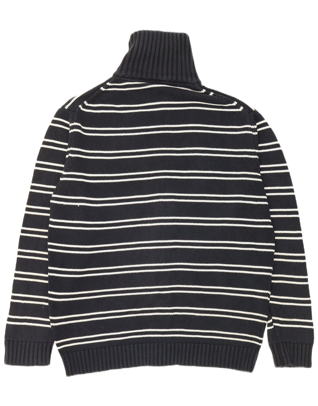 Suéter cardigã masculino Zara XL azul marinho listrado