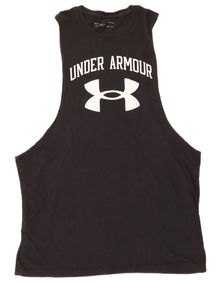 Colete gráfico Under Armour masculino Heat Gear Top médio preto