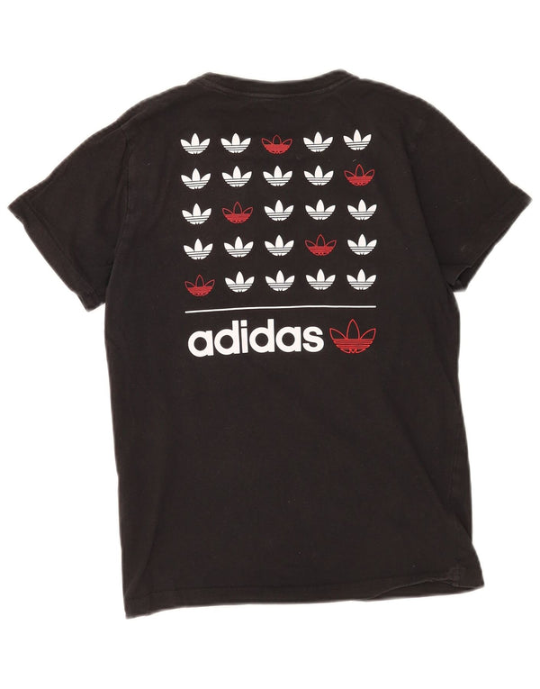 Camiseta Adidas Meninos Graphic Top 11-12 Anos Algodão Preto