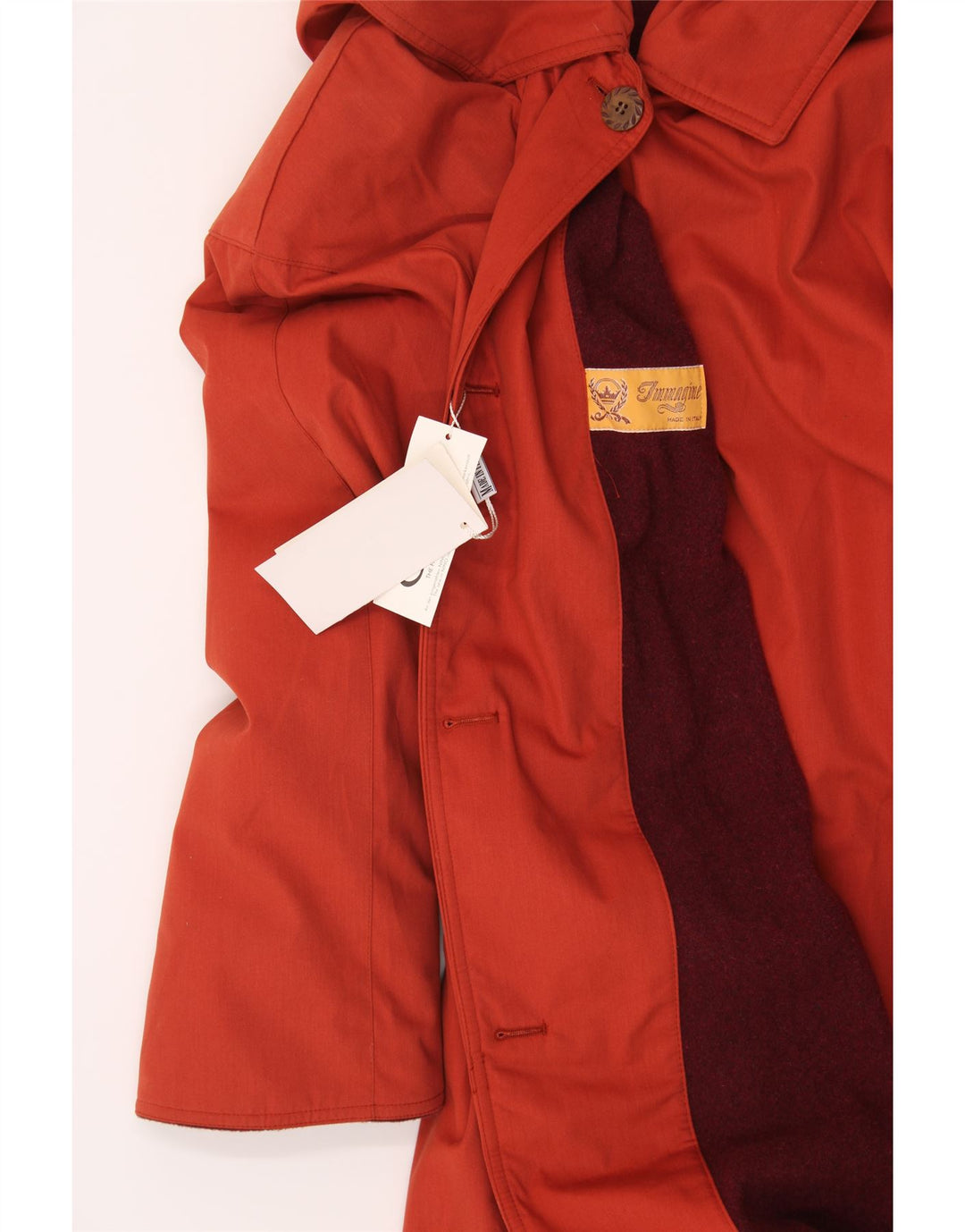 NINO Womens Hooded Overcoat IT 42 Medium Red Wool Vintage NINO and Second-Hand NINO from Messina Hembry 