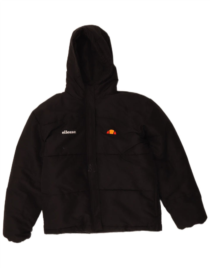Casaco acolchoado com capuz Ellesse Boys 12-13 anos preto poliéster