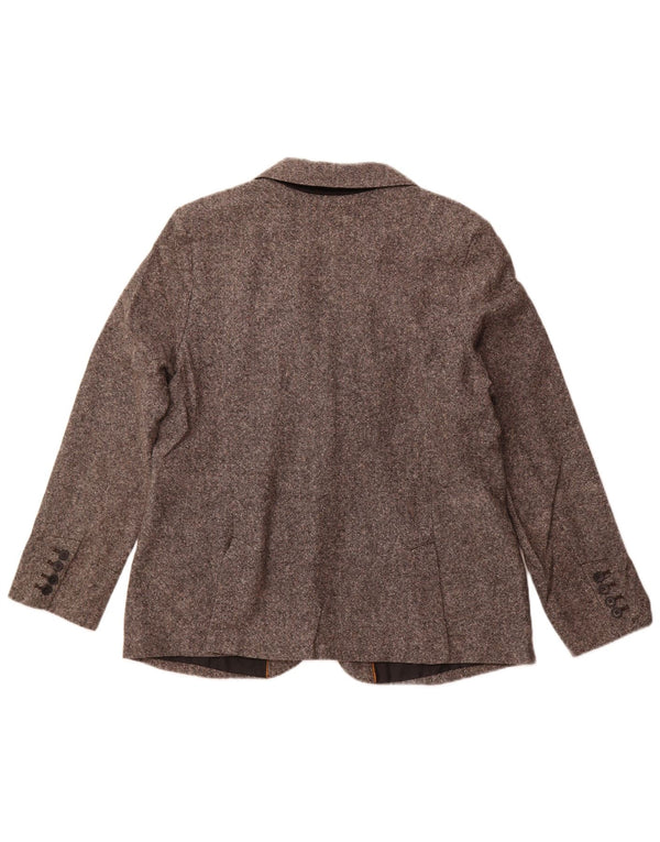 EDDIE BAUER Jaqueta blazer feminina de 2 botões EUA 18 2XL lã cinza