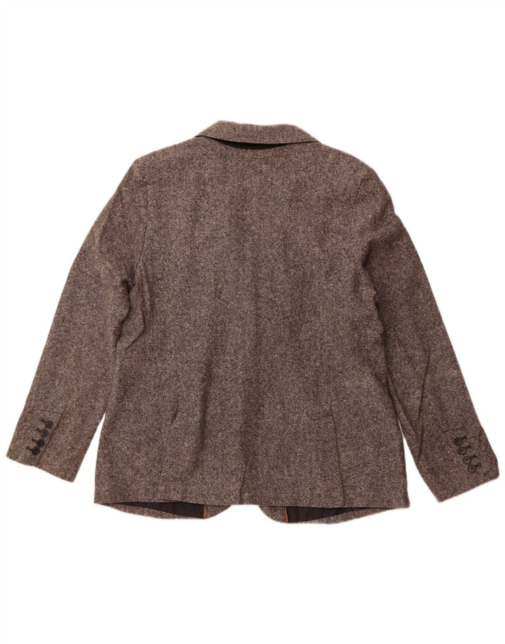 EDDIE BAUER Jaqueta blazer feminina de 2 botões EUA 18 2XL lã cinza