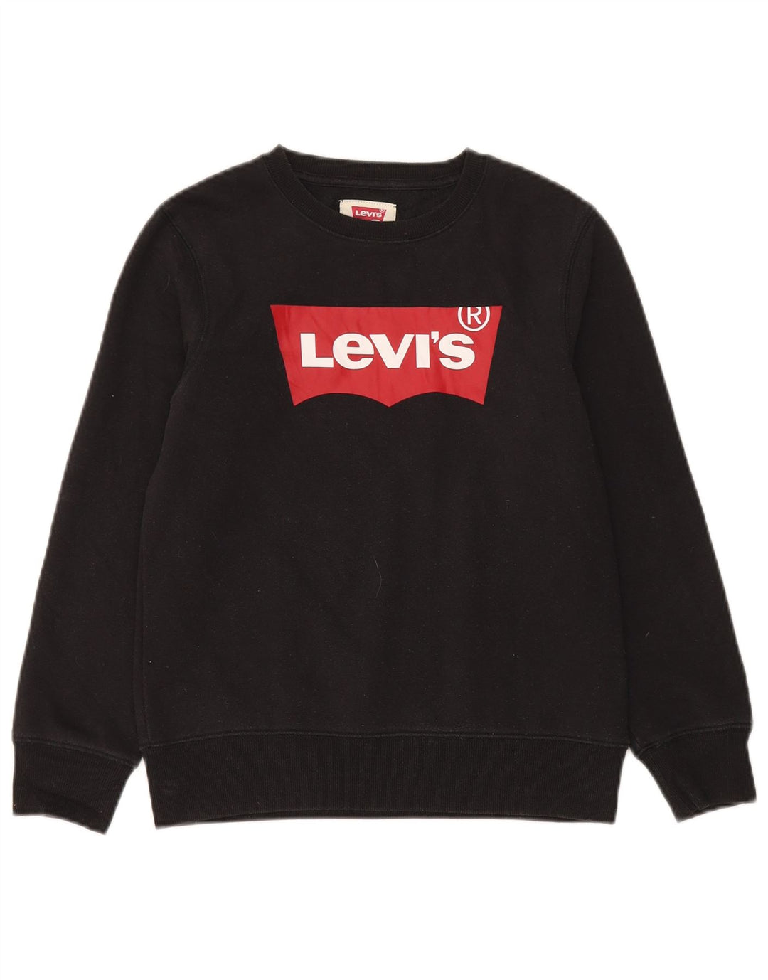 Moletom gráfico Levi's Boys 11-12 anos preto algodão