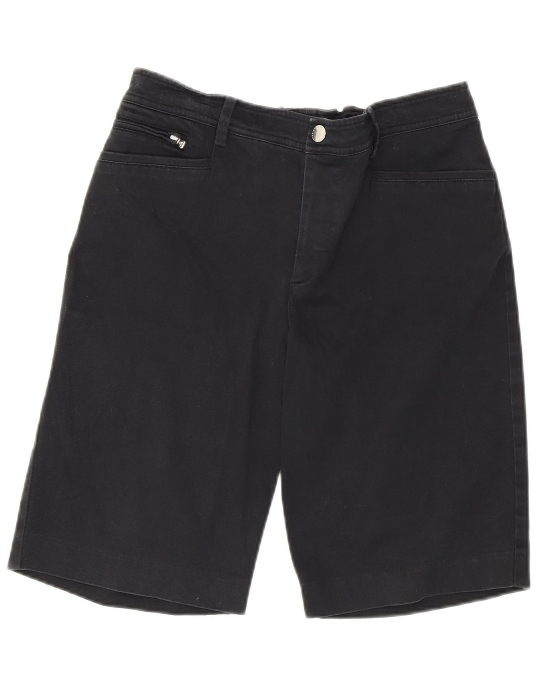 Bermuda feminina Ralph Lauren US 8 médio W30 algodão preto