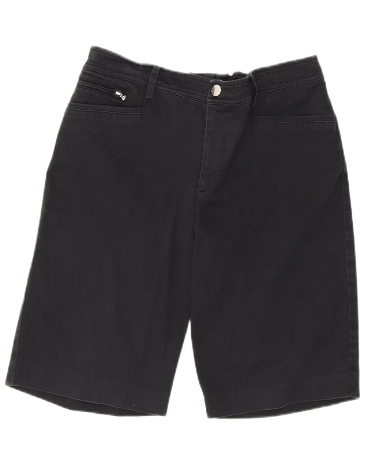 Bermuda feminina Ralph Lauren US 8 médio W30 algodão preto