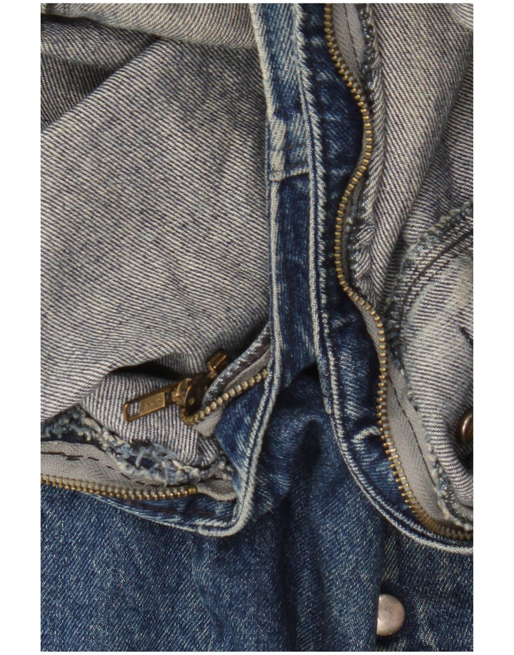Colete jeans masculino vintage UK 42 XL azul