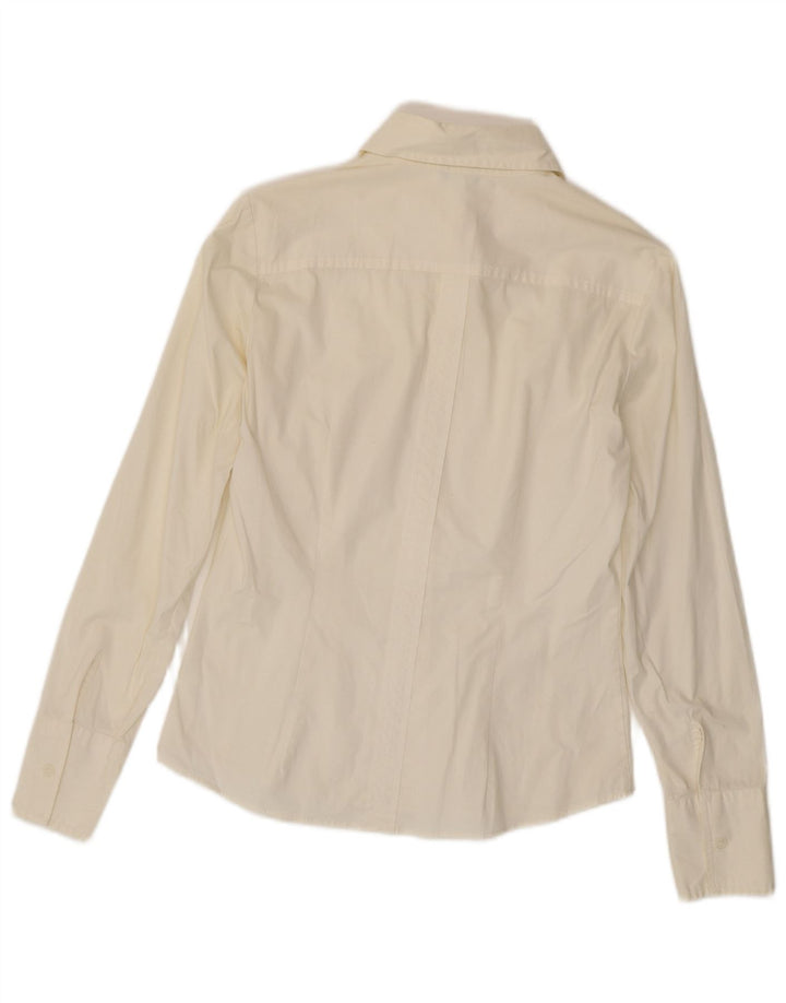 Camisa Benetton Mulher UK 12 Médio Branco