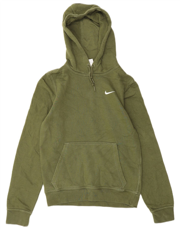 NIKE Mens Hoodie Jumper XS Algodão cáqui