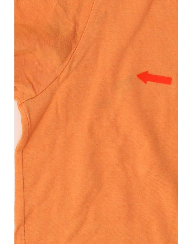 RALPH LAUREN Mens Graphic T-Shirt Top Medium Orange Cotton Vintage Ralph Lauren and Second-Hand Ralph Lauren from Messina Hembry 