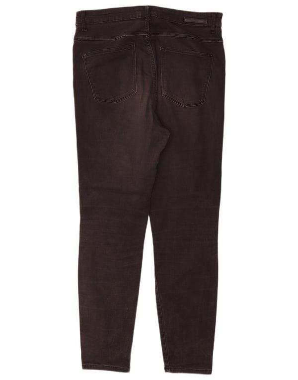 Calça jeans skinny feminina Zara EU 44 XL W34 L30 preta