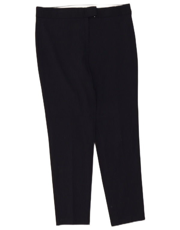 Calça feminina Marks & Spencer UK 10 pequena W32 L27 azul marinho
