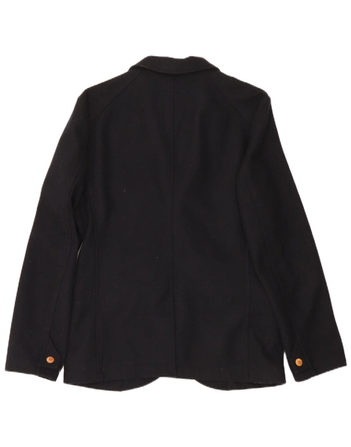 Jaqueta blazer masculina EDC com 2 botões UK 40 poliéster preto grande