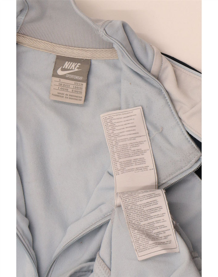 Nike Mens Tracksuit Top Jacket UK 35/37 Pequeno Azul Colorblock Poliéster