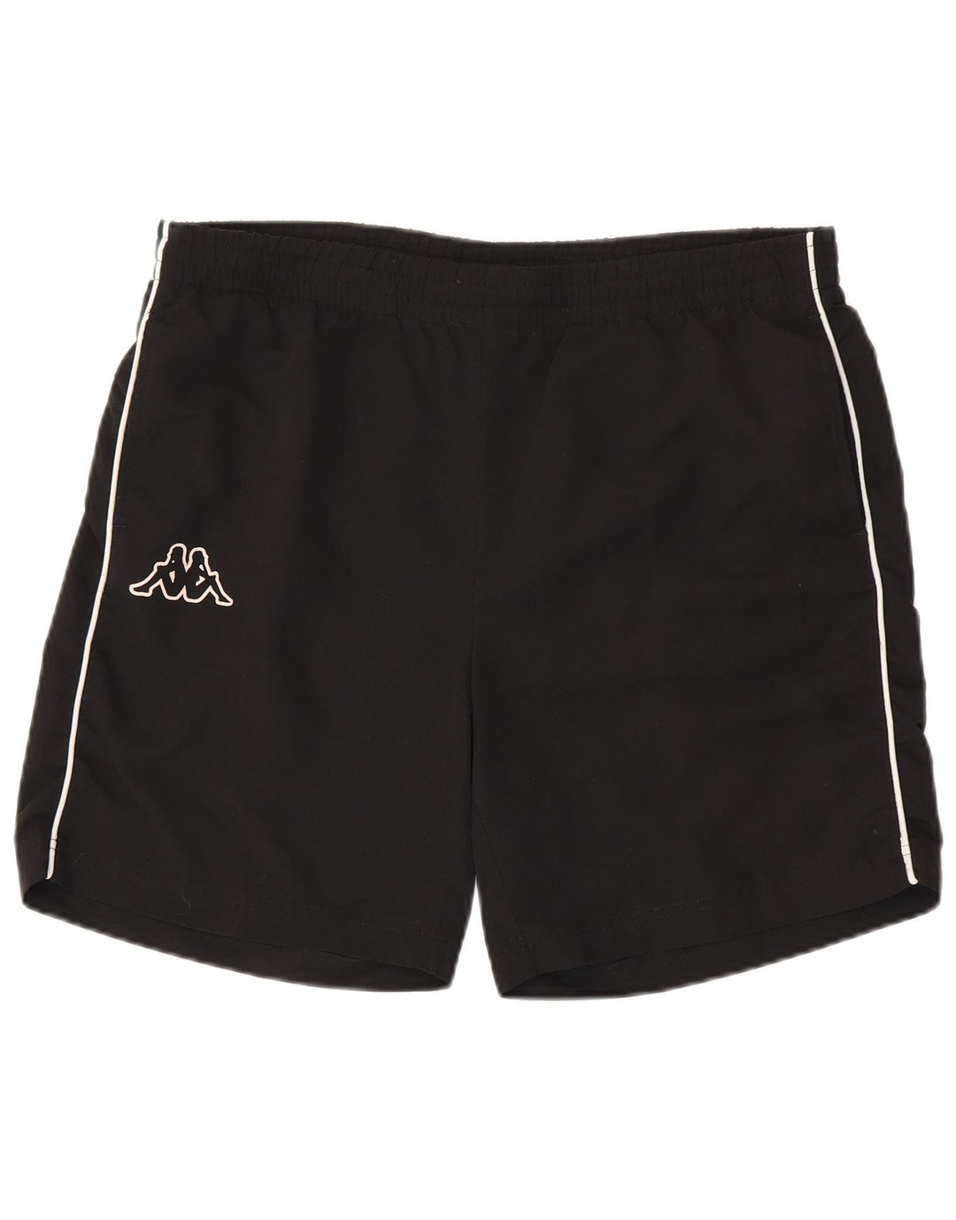 Shorts esportivos masculinos KAPPA grande poliéster preto