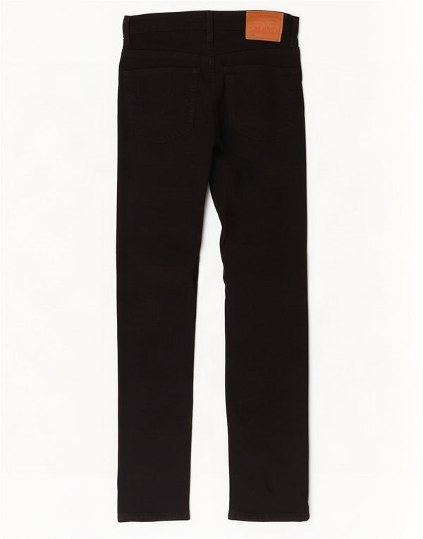 Calça jeans feminina Levi's 501 Straight W25 L30 algodão preto