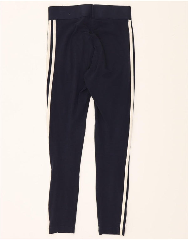 Leggings Adidas Mulher UK 4/6 XS Azul Marinho Algodão