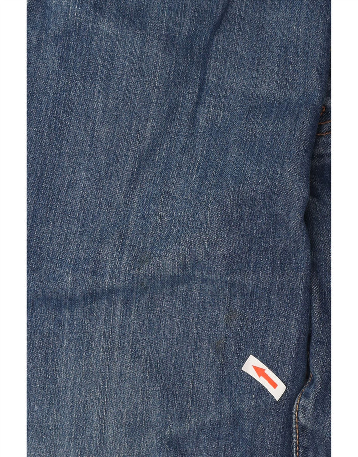 Levi's Masculino 501 Straight Jeans W34 L30 Azul Marinho Algodão