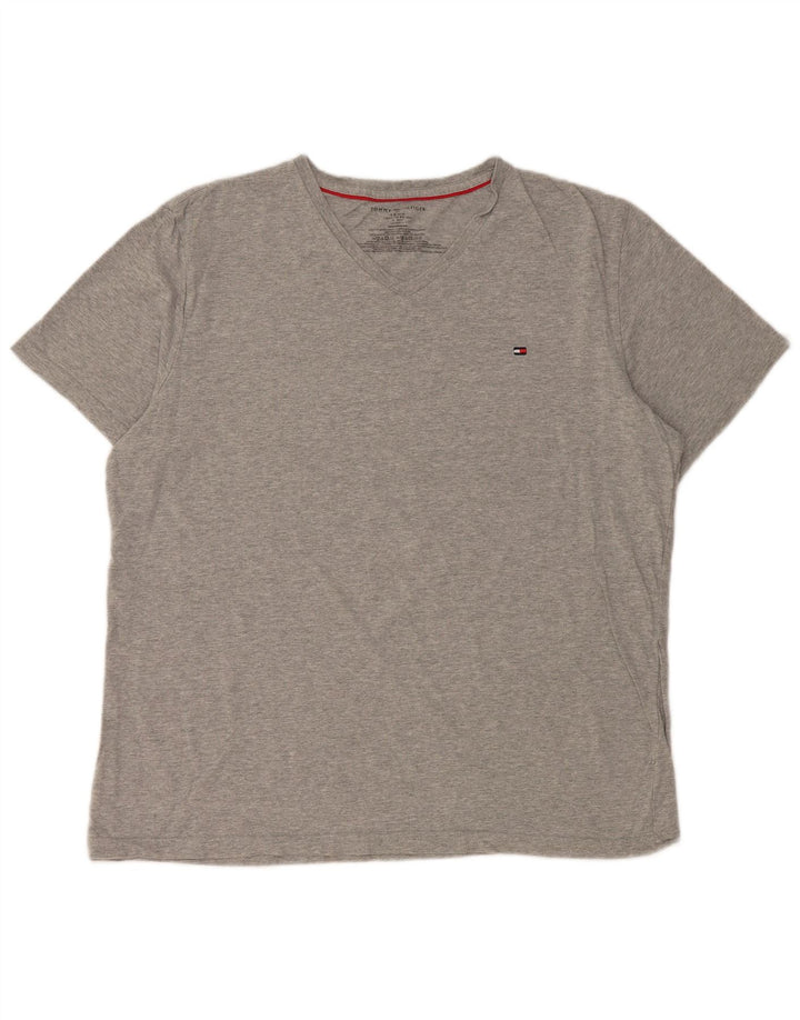 Camiseta masculina TOMMY HILFIGER grande cinza