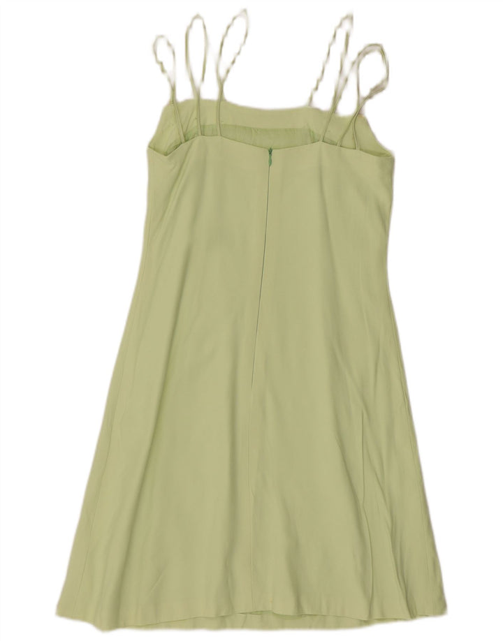 Vestido deslizante feminino Gattinoni IT 44 verde médio