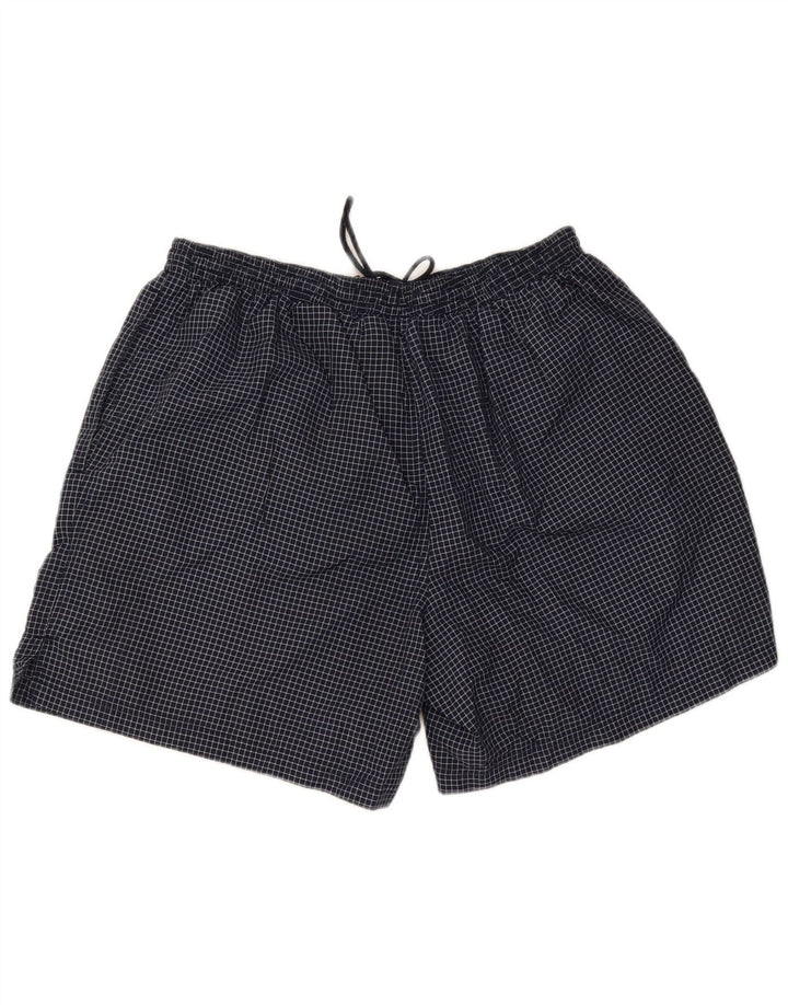 Shorts esportivo masculino Umbro 2XL azul marinho xadrez nylon