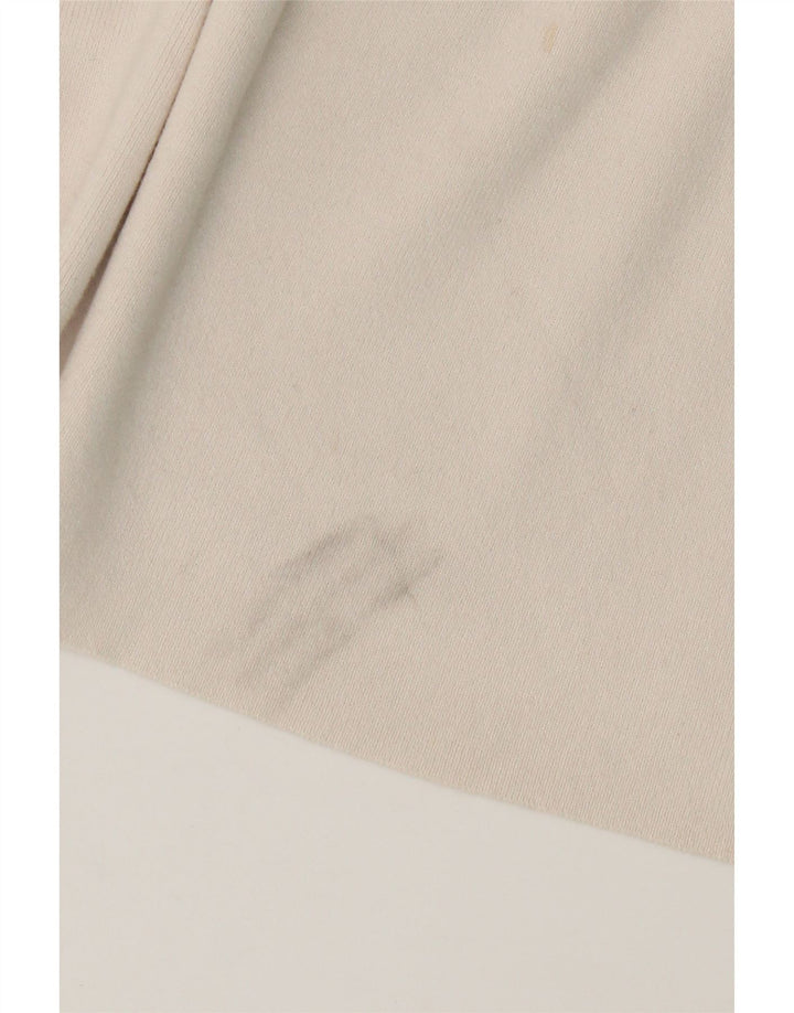 Suéter feminino Max Mara com gola redonda UK 14 Médio Off White