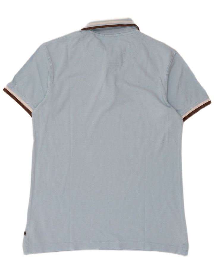 Camisa polo masculina Timberland Earthkeepers Regular Fit médio azul listrado