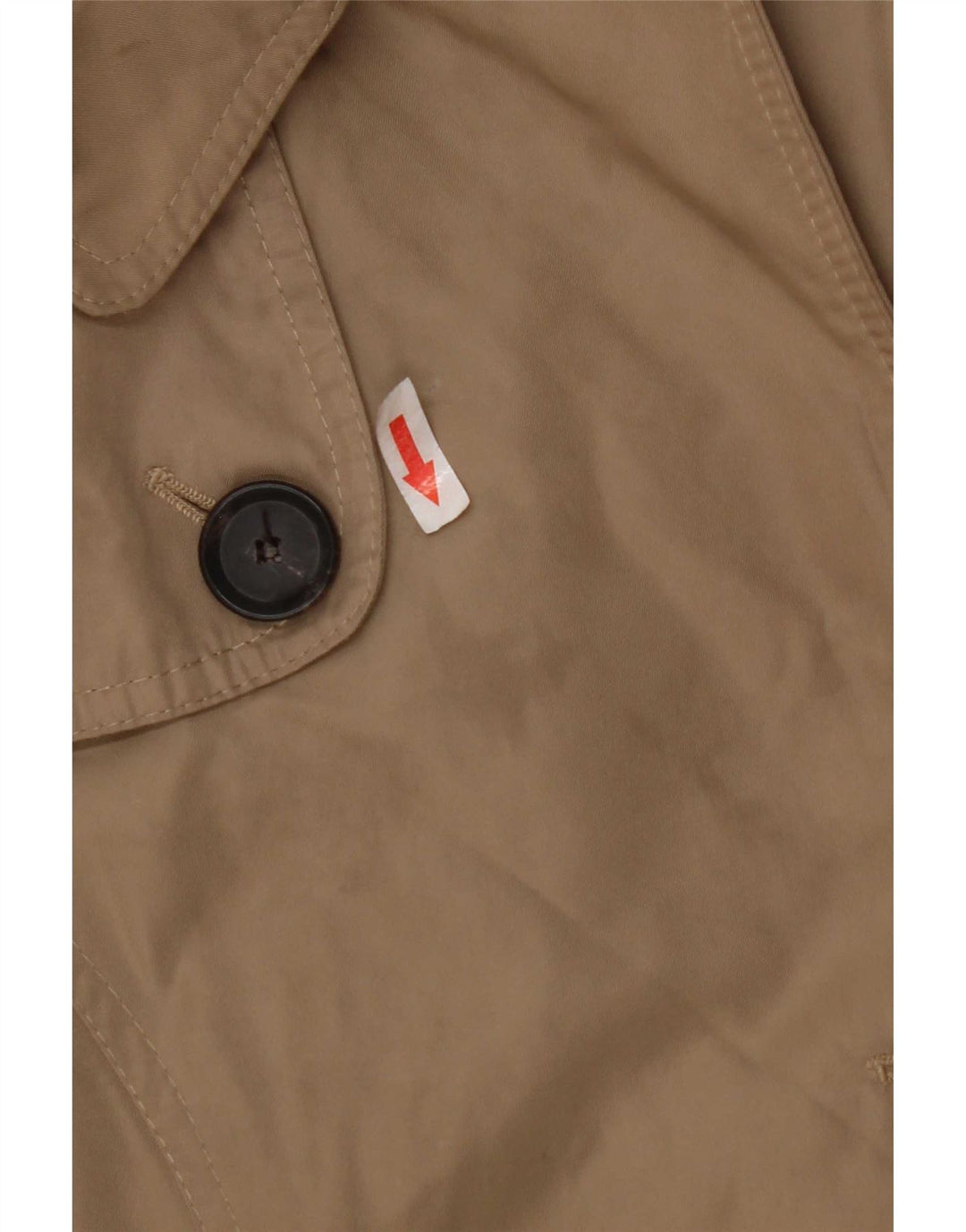 Zara Womens Trench Coat UK 14 Médio Bege Poliéster