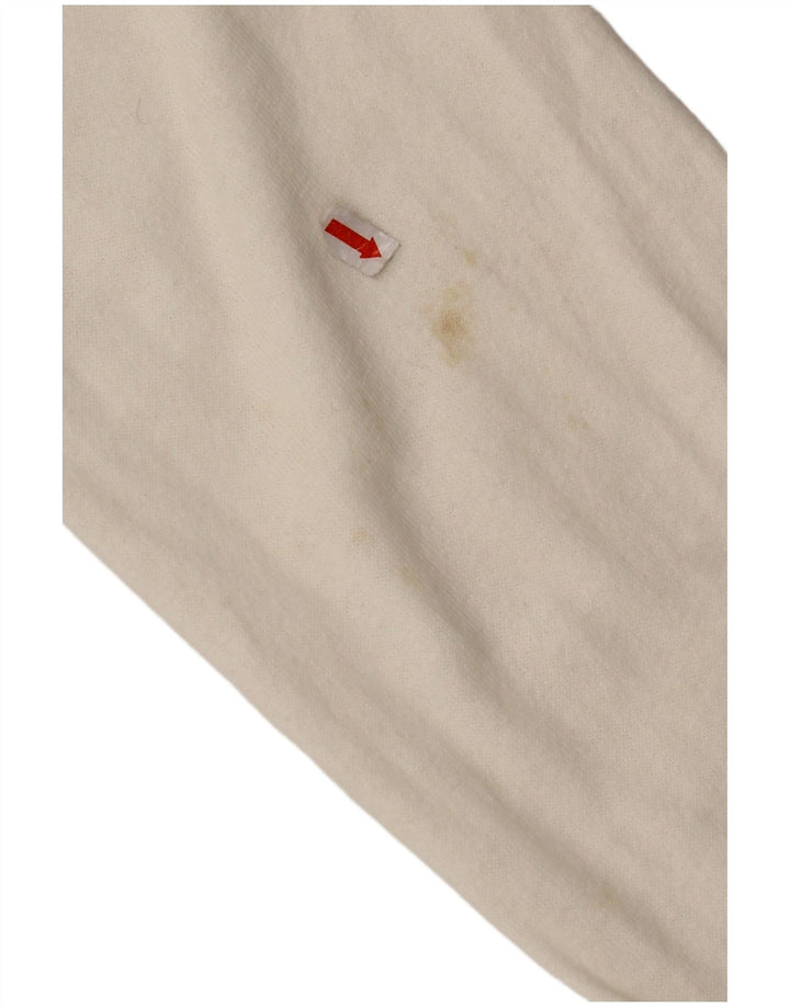 ASSN POLO DOS EUA. Suéter cardigã gráfico masculino EUA 2XL algodão branco