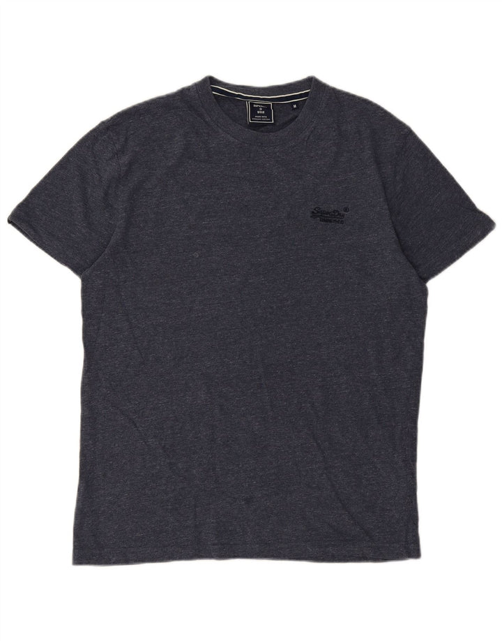 Camiseta masculina Superdry Top médio algodão azul marinho