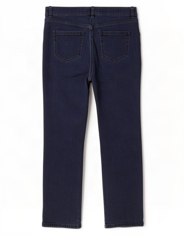 Jeans retos femininos Marks & Spencer Reino Unido 16 grande W34 L29 azul marinho
