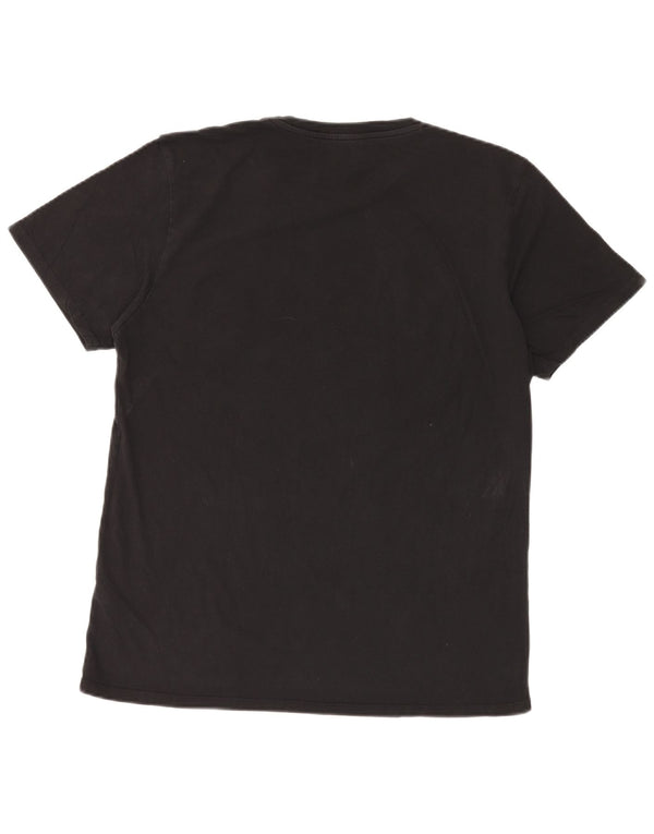 Lee Camiseta masculina gráfica Top XL algodão preto