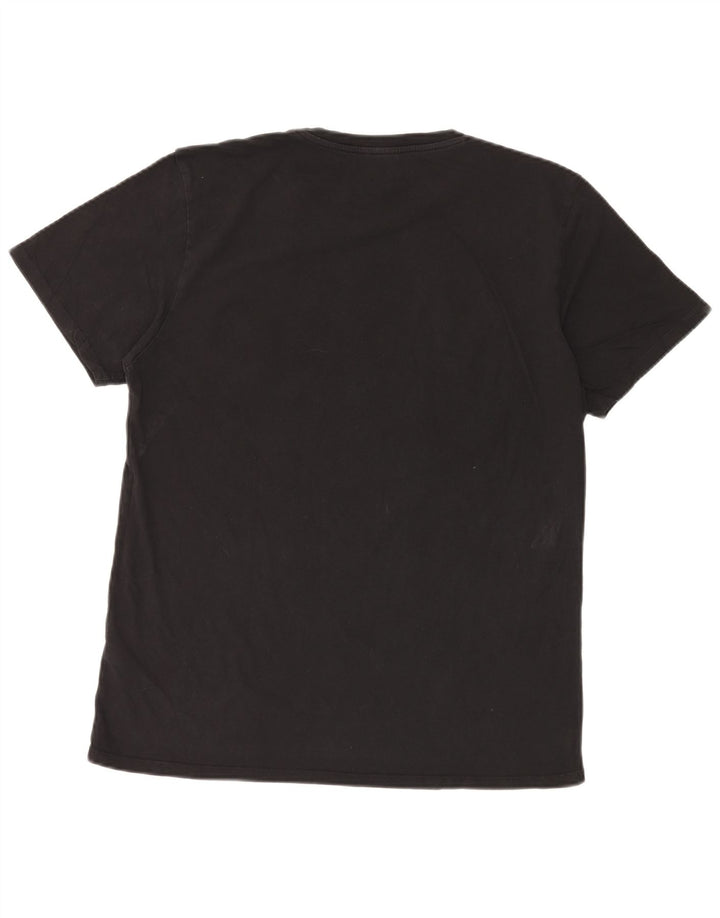 Lee Camiseta masculina gráfica Top XL algodão preto