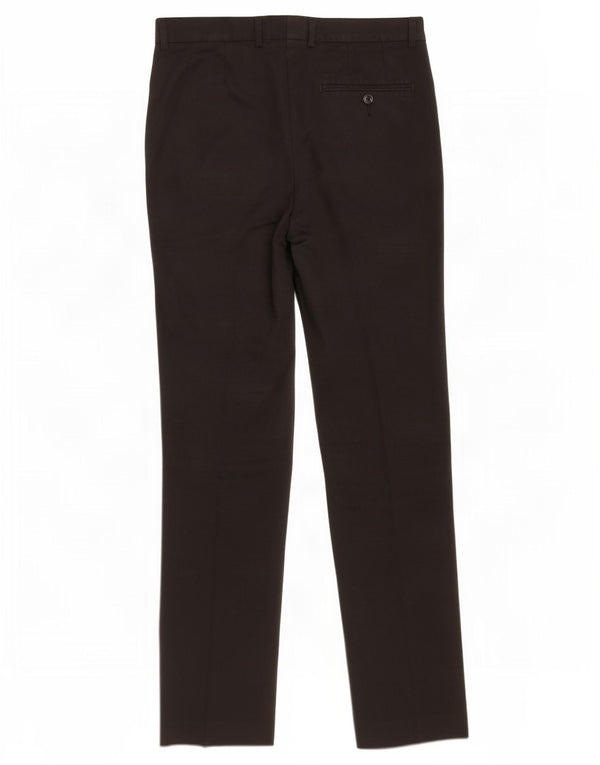 Calça masculina Marks & Spencer Slim Fit W32 L33 Poliéster Preto