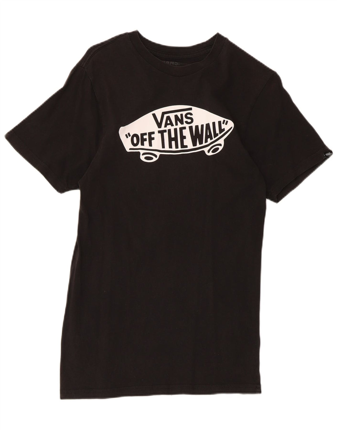 Camiseta Vans Masculina Slim Fit Graphic Top Pequeno Algodão Preto