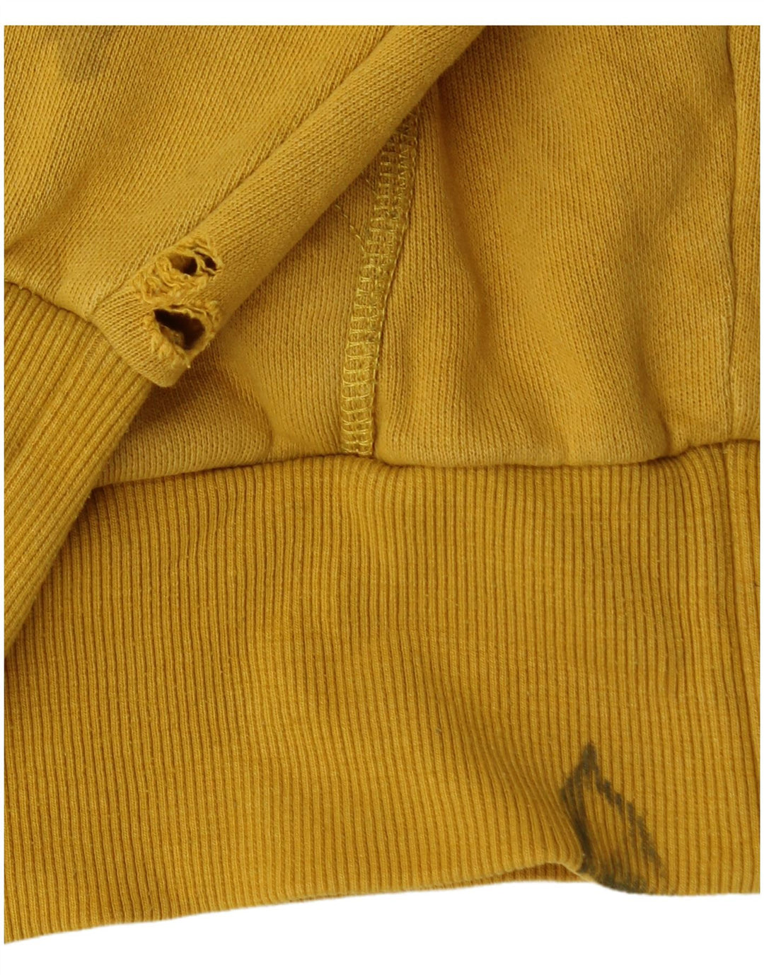 Suéter Ellesse masculino com capuz gráfico pequeno amarelo algodão