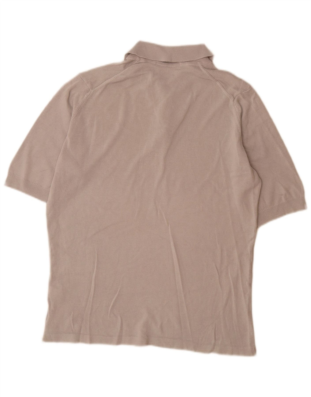 Camisa pólo masculina Marks & Spencer pequena cinza algodão