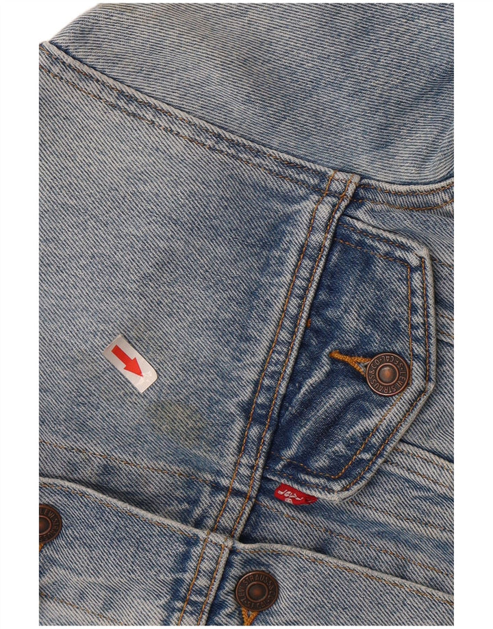 Jaqueta jeans feminina LEVI'S UK 10 algodão azul pequeno