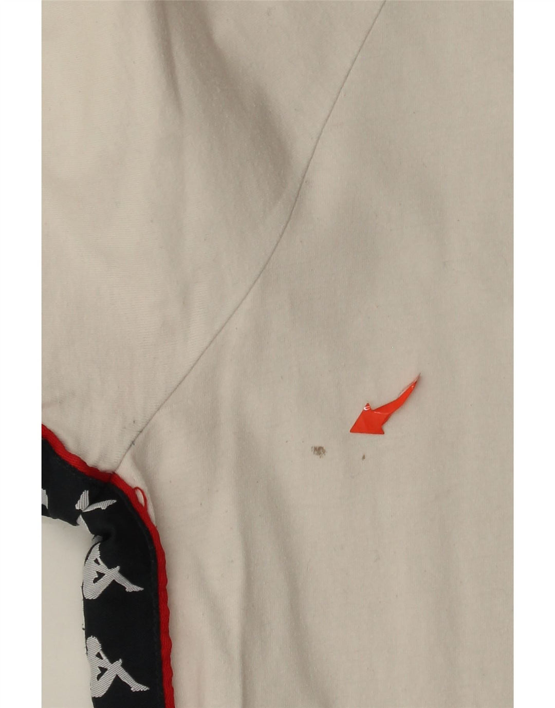 Camiseta masculina gráfica Kappa top pequeno algodão off white