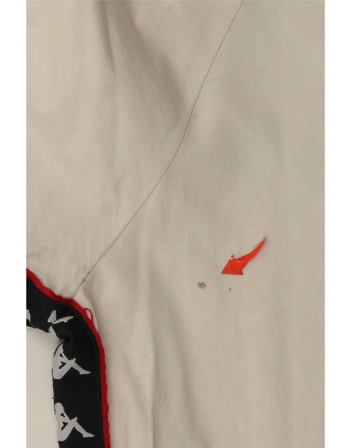 Camiseta masculina gráfica Kappa top pequeno algodão off white