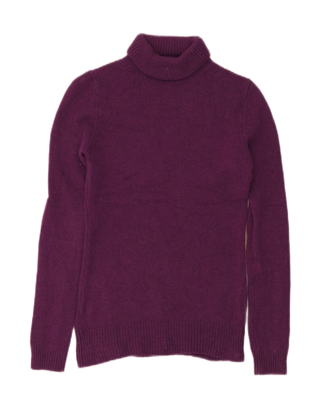 Suéter feminino Massimo Dutti com gola redonda Reino Unido 12 médio roxo
